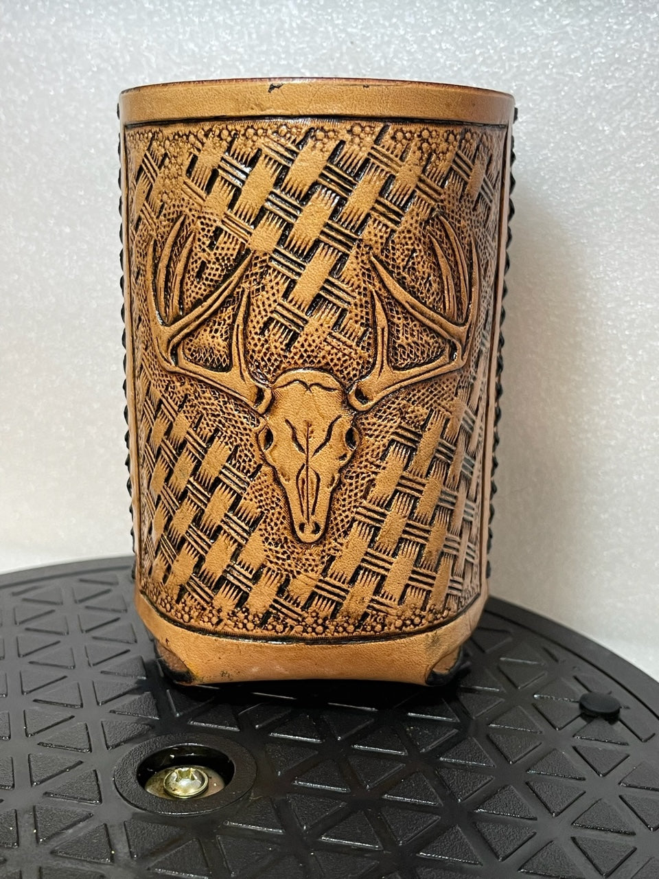 LEATHER | Hand Tooled Koozie