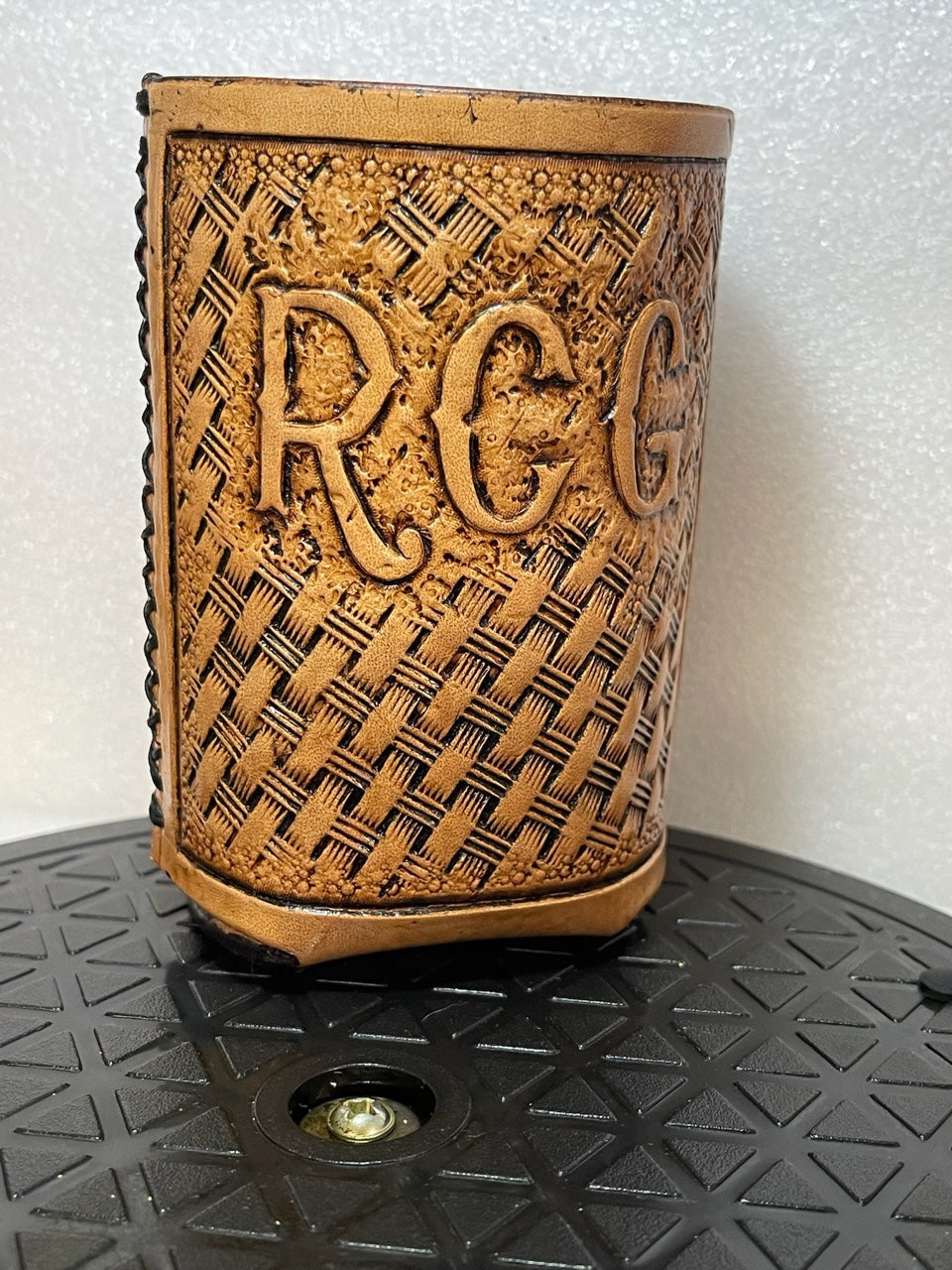 LEATHER | Hand Tooled Koozie