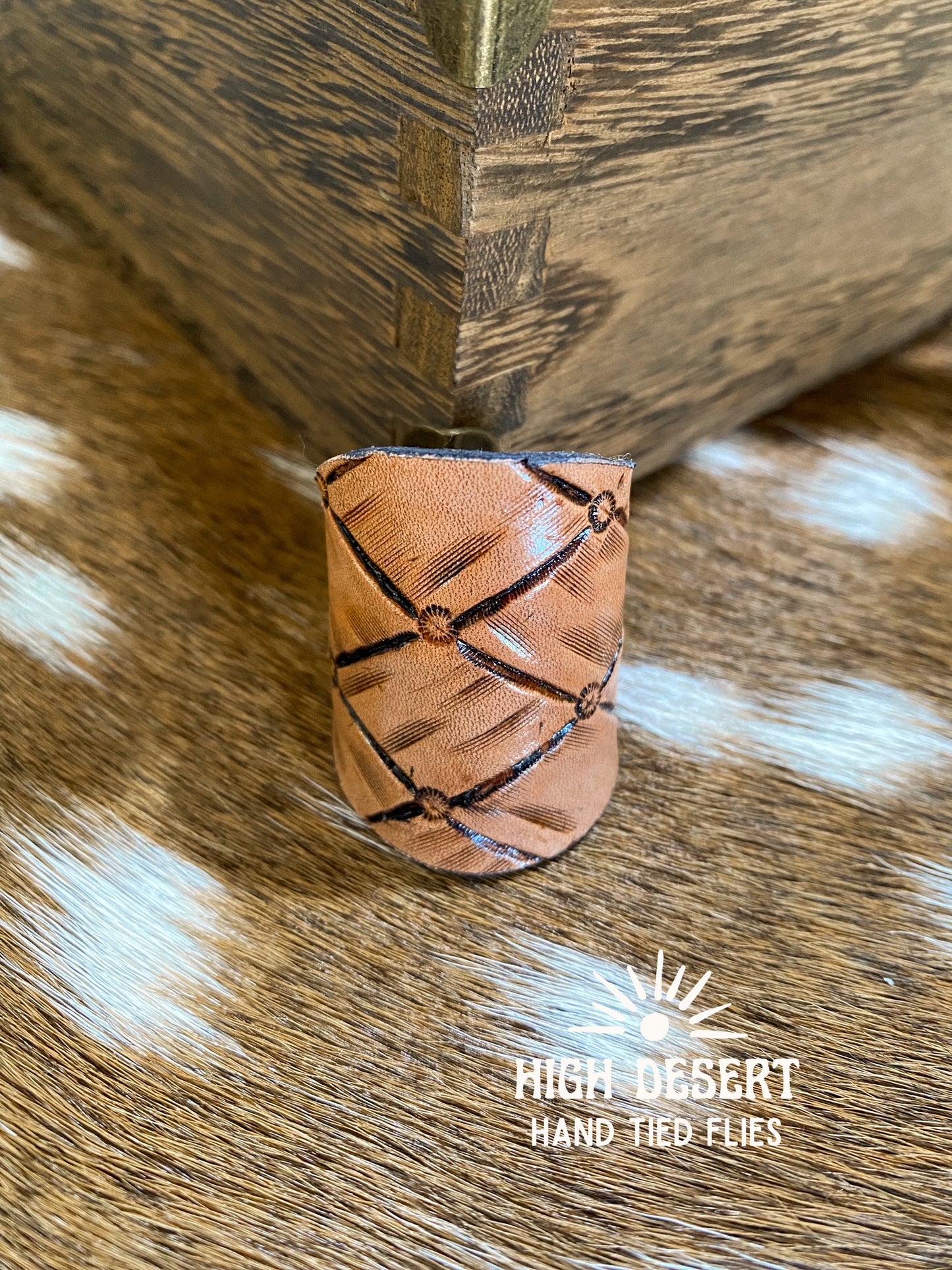 LEATHER | Hand Tooled Scarf Slide